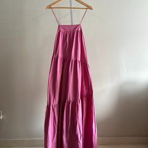 Mango pink maxi dress